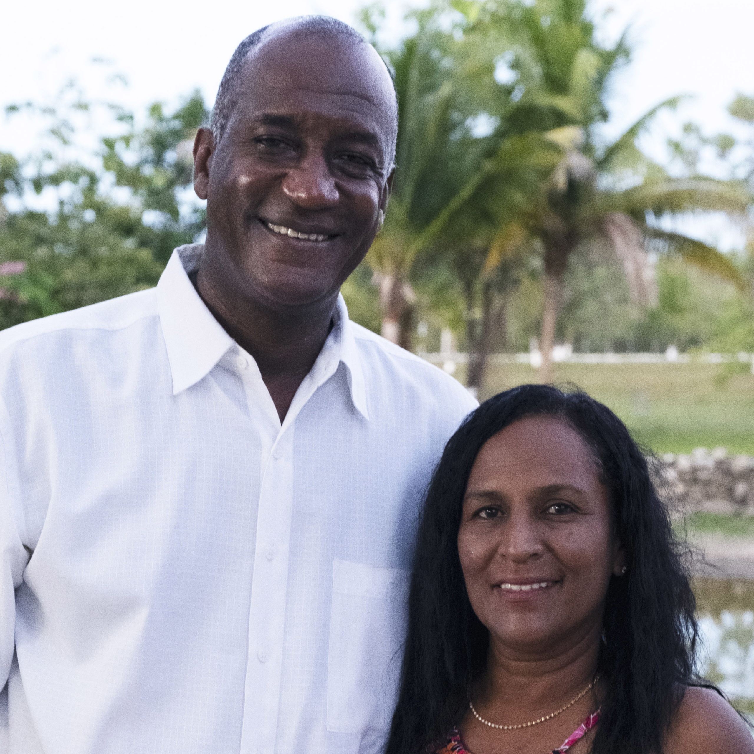Julie and Nigel in Belize